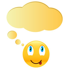 Symbol of the smile and thought