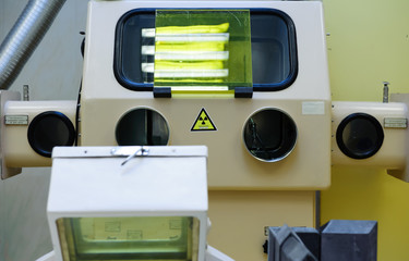 Equipment for production of radioactive injections at hospital