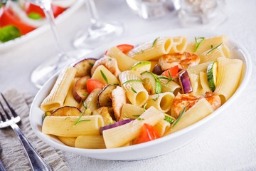 Chicken And Vegetables Pasta