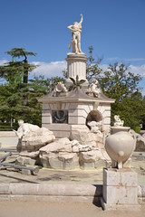 Fuente de Hercules en el Jardin del Parterre de Aranjuez
