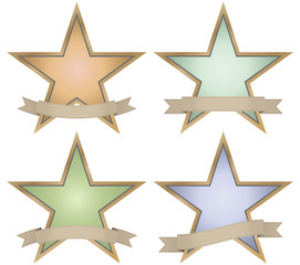 vintage star badge