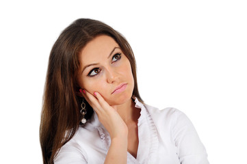 Fototapeta premium Isolated business woman