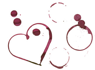 Romantic wine stains