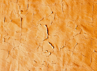 Old wall with cracked plaster
