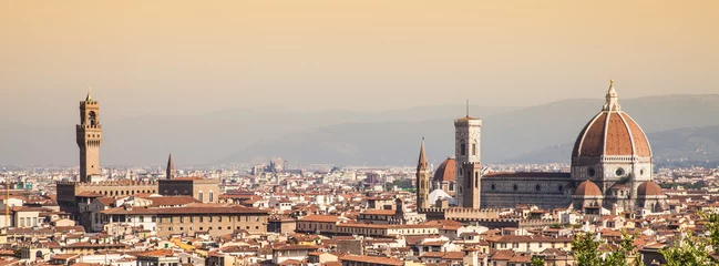 Cercles muraux Florence Vue du Duomo de Florence