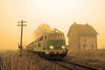 Fototapeta premium Passenger train
