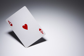 Balancing Ace of Hearts - Playing Card