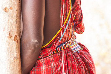 Masai traditional costume