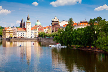 Fototapeta premium Prague And Vltava River