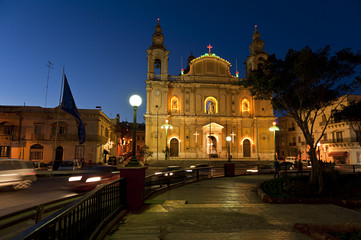 Fototapeta na wymiar Church in Msida, Malta