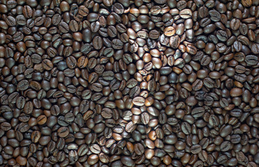 Sport golf icon on coffee texture and background