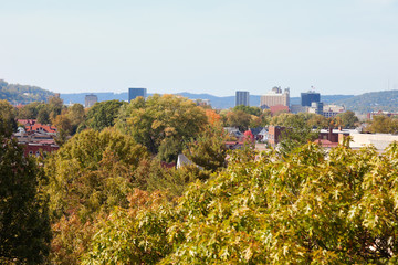 Charleston, West Virginia - distant view of the downtown