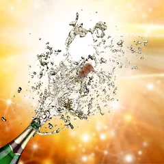  Close-up van champagne-explosie © Lukas Gojda
