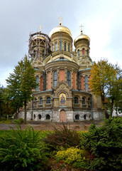 Fototapeta na wymiar Kościół Świętej Trójcy w Lipawie