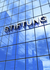 Blaue Fassade - Stiftung 4