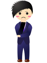 悩むビジネスマン