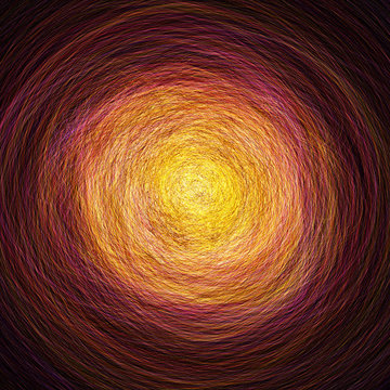 Abstrakter Tunnel der Reinkarnation - Orange Rot