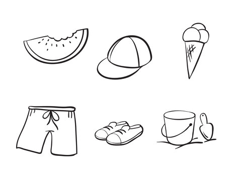 sketches of various objects