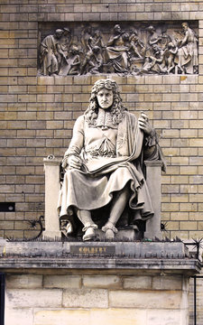 Statue Of Jean Baptiste Colbert , Paris, France