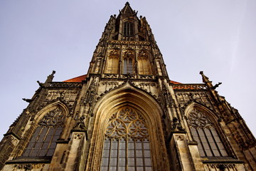 Fototapeta na wymiar Św Lamberta Kościół w Münster (Westfalia)