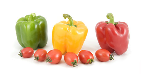 sweet peppers and tomatoes