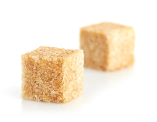 Brown cane sugar cubes