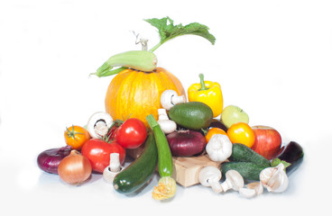 Assortment of exotic fruit and berries