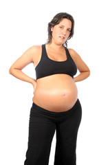 beautiful pregnant woman expecting a boy