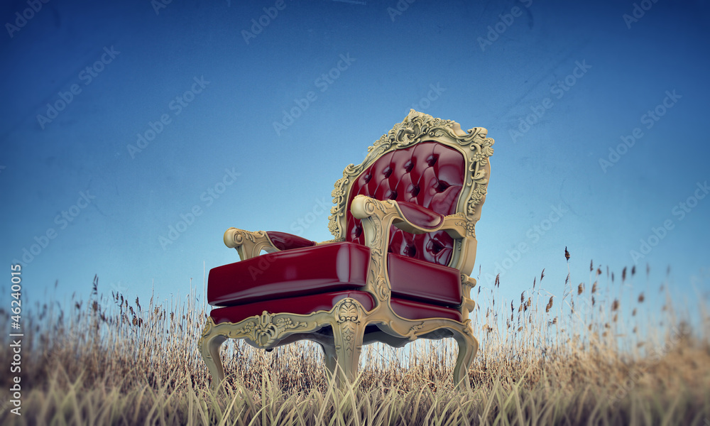 Wall mural regal armchair