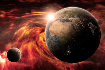Obraz na płótnie Canvas Apokalipsa na planecie Ziemi