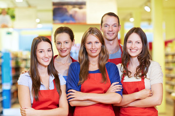 Starkes Supermarkt-Team