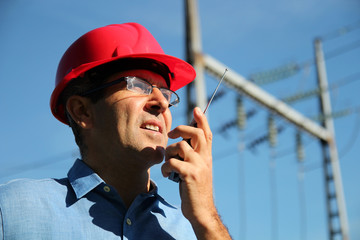 Electrical Engineer At Work
