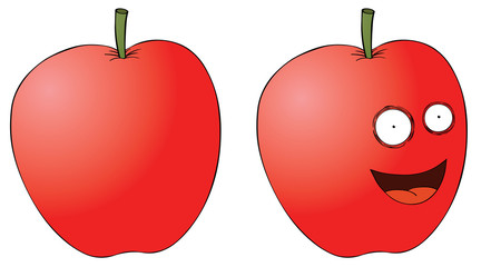 smiling apple