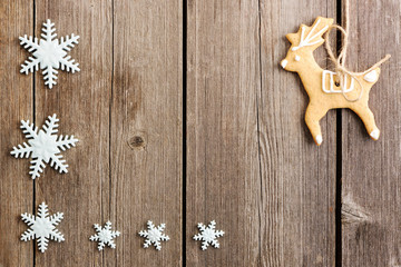 Christmas homemade gingerbread cookies