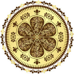 Vintage round frame