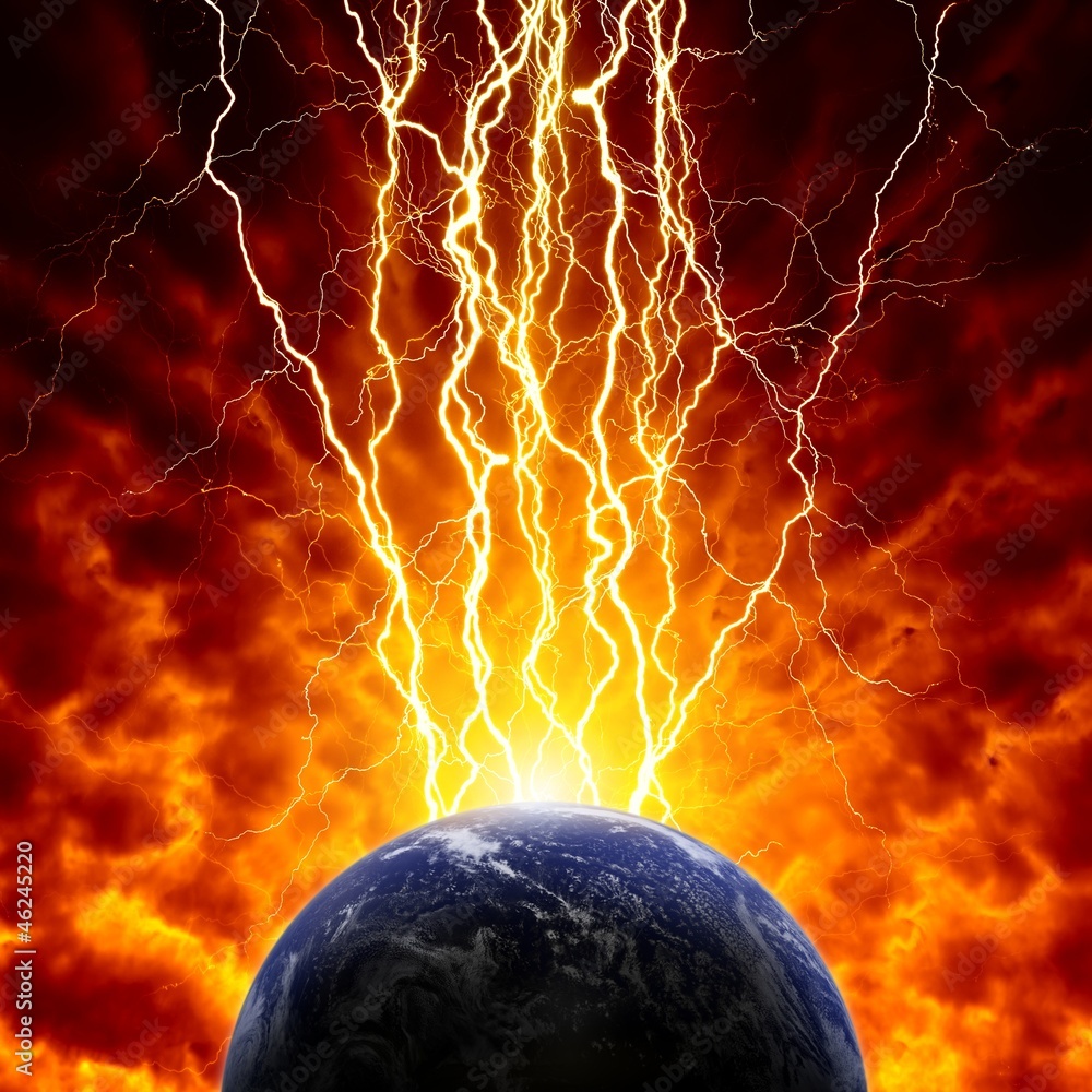 Canvas Prints planet in danger
