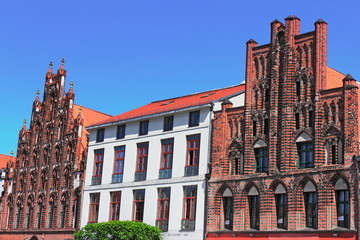 Fototapeta premium Greifswald Altstadthäuser