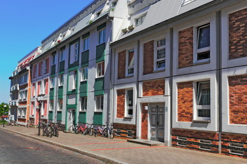 Sanierte Häuserzeile