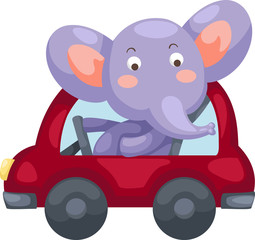 cartoon elephant vector illustration