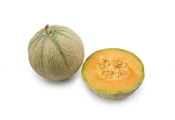 A melon opened with another one