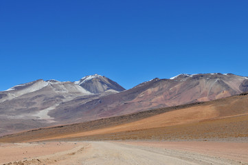 Fototapeta na wymiar Piste en Bolivie.