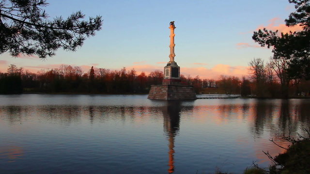 pond in Pushkin Park, Tsarskoye Selo, St. Petersburg