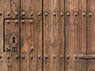 old wooden door