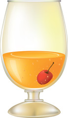 Cocktail with a cherry