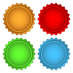 Set of Colorful Sample stickers