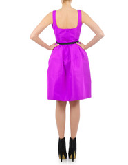 Fashion concept with model on white