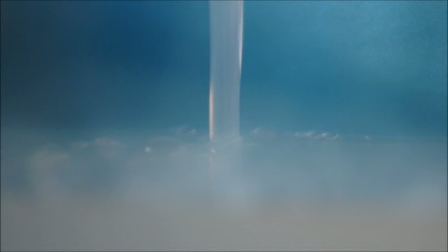 running water from the faucet