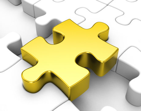 Das goldene Puzzleteil