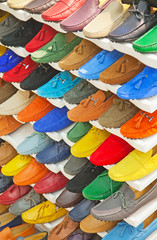 colorful leather shoes