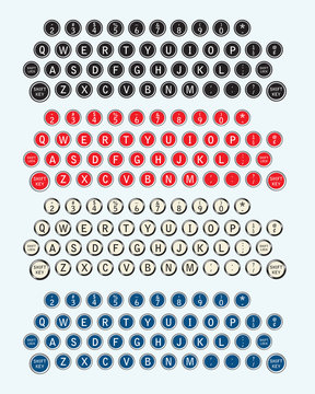 Typewriter keys